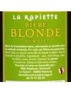 Bières de Montcuq - La Rapiette Blonde - 75 cl