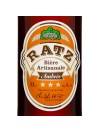 étiquette bière ambrée ratz