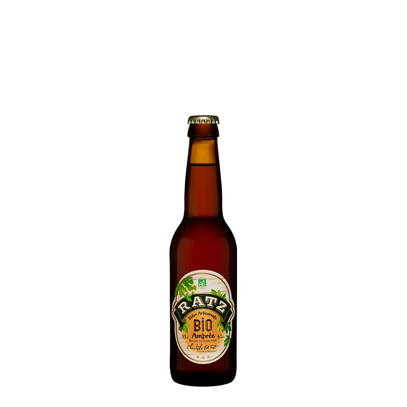 Bières RATZ Bio Ambrée - 33 cl