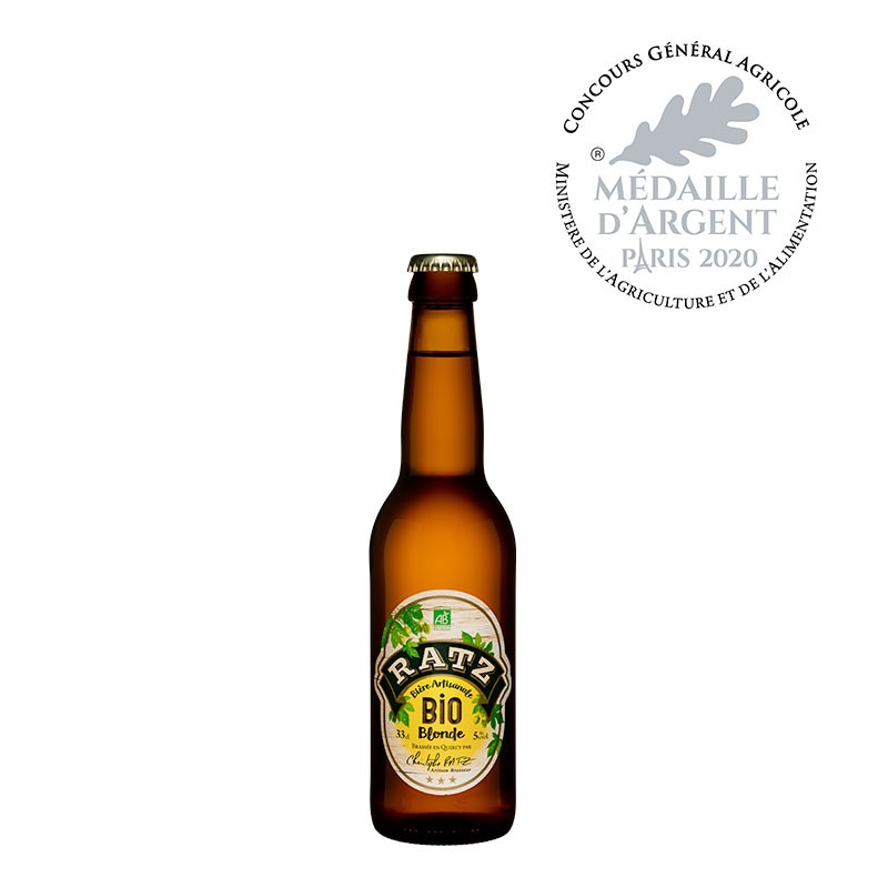 Bières RATZ Bio Blonde - 33 cl