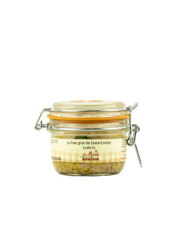 Foie gras de canard entier truffé conserve - 120 gr