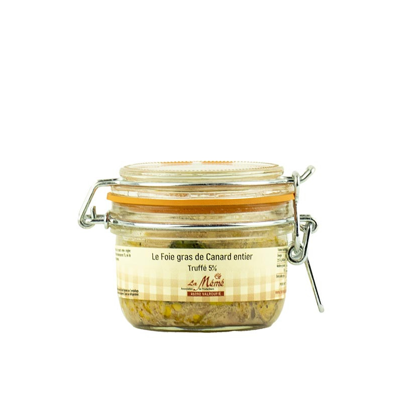 Foie gras de canard entier truffé conserve - 120 gr