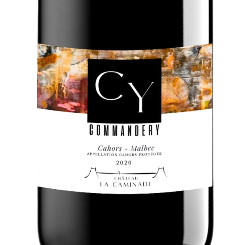 étiquette bouteille Château La Caminade - La Commandery CY 2020