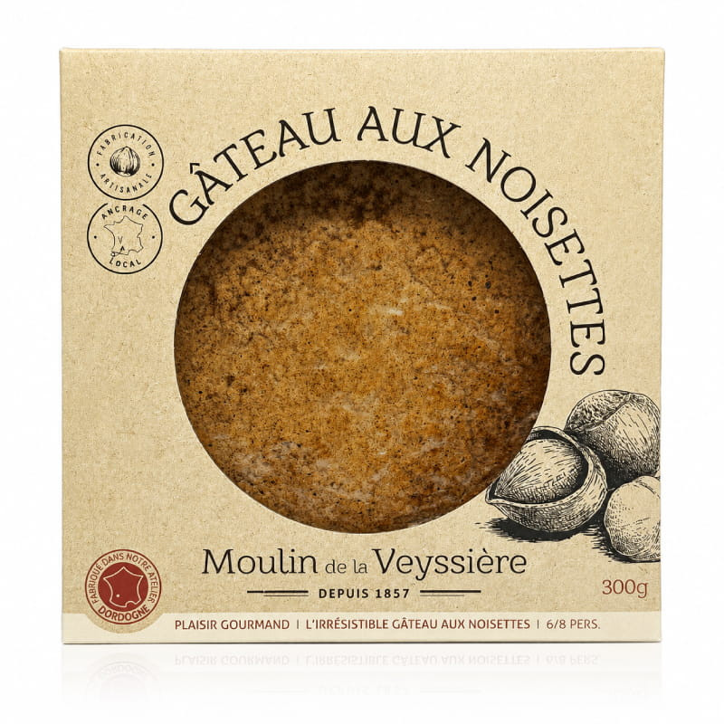 Gâteau aux noisettes Moulin de la Veyssière
