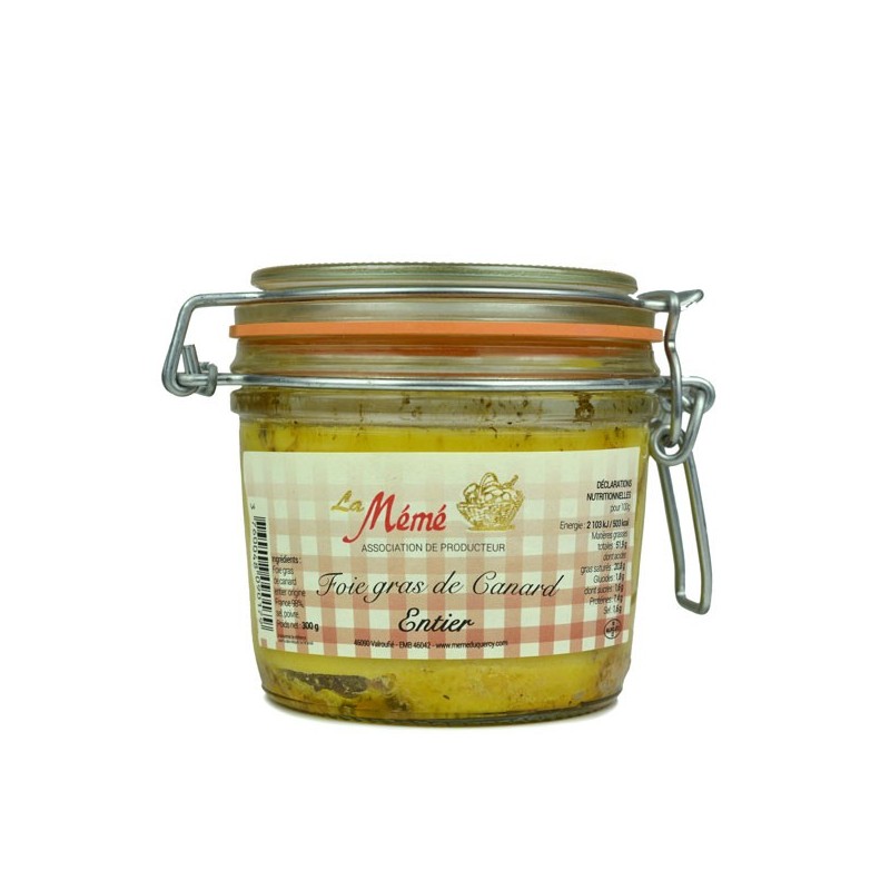 Foie gras de canard entier Mémé du Quercy