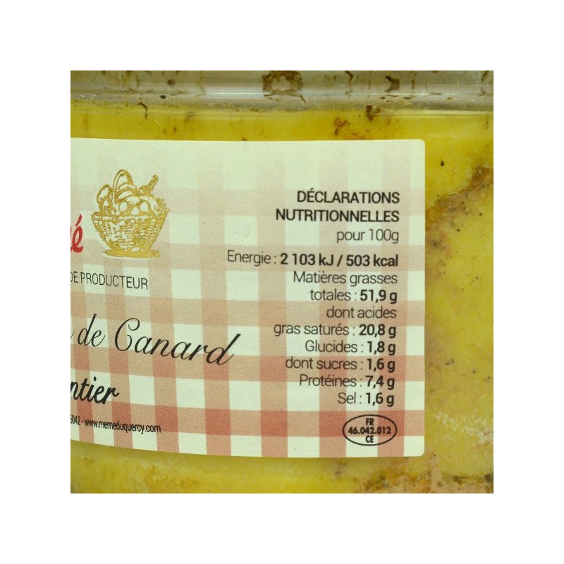 Foie gras de canard entier