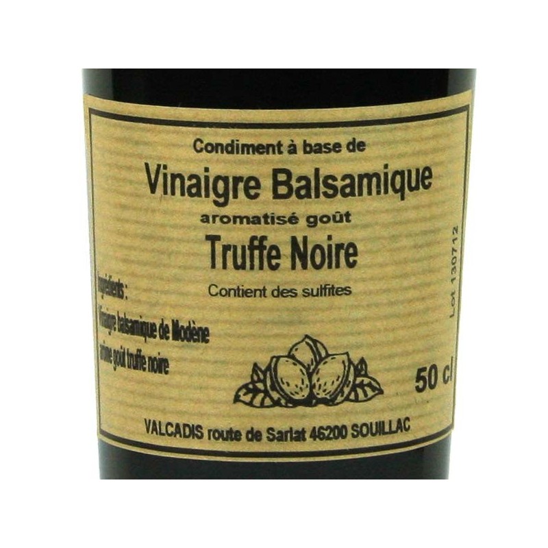 Vinaigre Balsamique aromatisé truffe noire - 50 cl