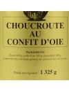 Choucroute au Confit d'oie - 1325 gr