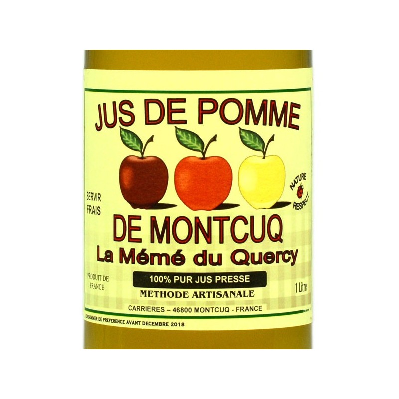 Jus de pomme de Montcuq - 1 L