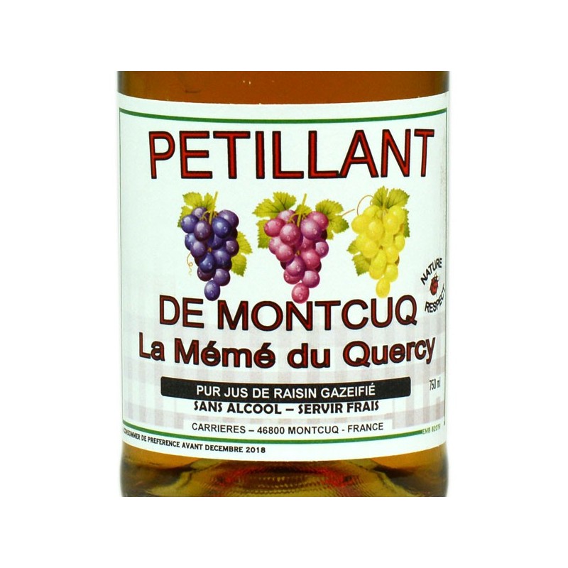 Pétillant raisin de Montcuq - 75 cl