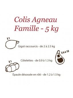 Colis Agneau Fermier du Quercy Famille - 5 kg