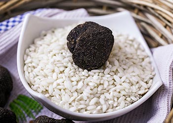 conservation de la truffe fraiche dans du riz