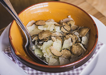 recette salade truffes blanches pommes de terre